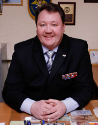 Сергей Новоселов в кабинете