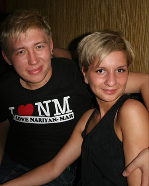 Степа Ледков с женой и музой Катей Кляйн