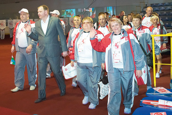 руководители делегации и спортсмены команды «Север» 