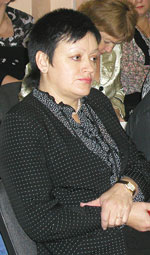 Т. Анисимова во время совещания