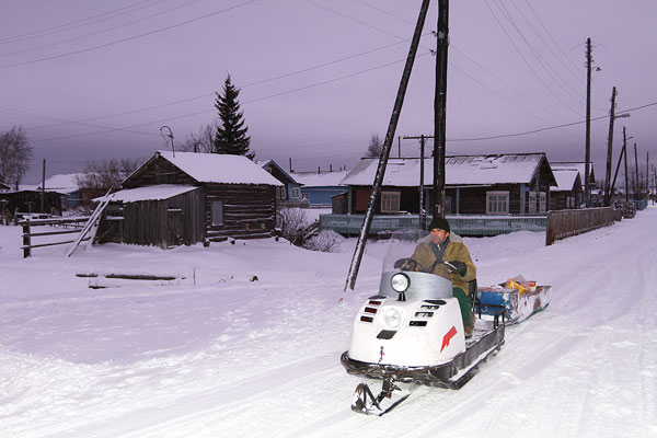 снегоход – основное средство передвижения