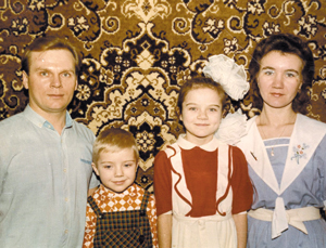 А. Баранов с семьей