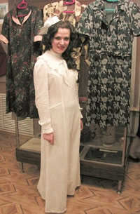 Мария Соловьева в свадебном ретро-платье