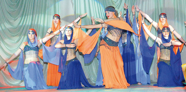 восточный танец коллектива «Экзерсис»
