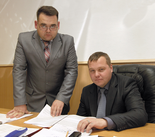 Н. Щукин (справа) и его заместитель Д. Ибрагимов